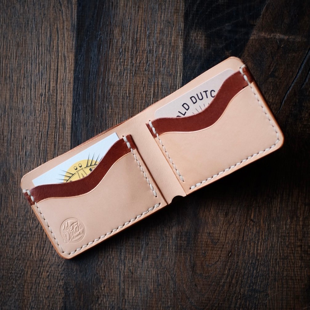 Image of Bläck Tattoo X Old Dutch Leatherworks - Astor Wallet (cognac/natural)