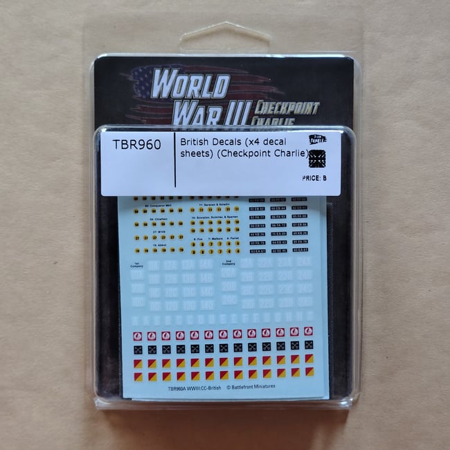 British Checkpoint Charlie Decal Set (TBR960)