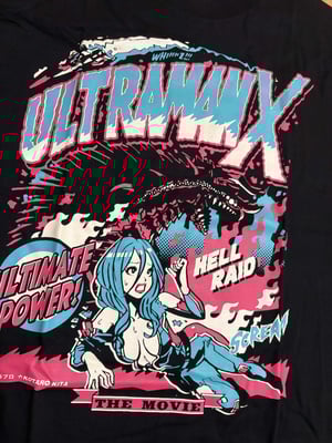 Image of Official "ULTRAMAN X MOVIE " T-Shirt BLACK // Kentoo 