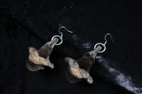 Image 10 of Dead good tea stained vertebrae earrings