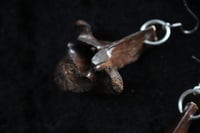 Image 12 of Dead good tea stained vertebrae earrings