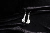 Image 4 of Dead good Fox bone earrings longer length
