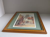 Image 13 of Howden High Bridge Street by Frances Hutchinson (b 1862) Vintage Limited Edition Art Print, Framed