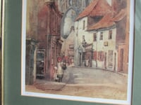 Image 5 of Howden High Bridge Street by Frances Hutchinson (b 1862) Vintage Limited Edition Art Print, Framed