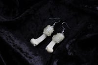 Image 5 of Dead Good yellow quartz encrusted bone earrings