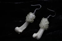 Image 8 of Dead Good yellow quartz encrusted bone earrings