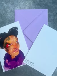 Image 2 of Rosa Inky Face A4 Giclee Print or A5 Art Card