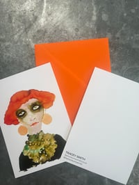 Image 2 of Marchesa Luisa Inky Face A4 Giclee Print or A5 Art Card