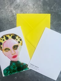 Image 2 of Sylvie Inky Face A4 Giclee Print or A5 Art Card