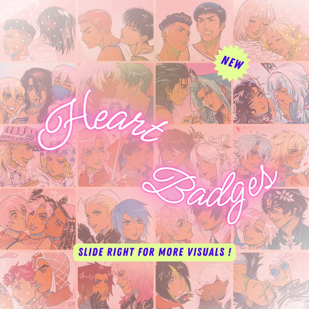 Image of OTP HEART BUTTONS [IN-STOCK]