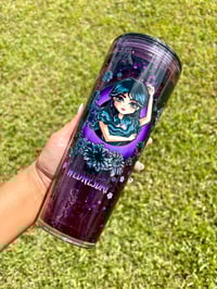 Image 1 of 24oz Acrylic Weddnesday Snow Globe Lava Cup 