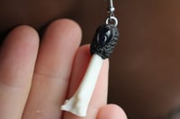 Image 6 of Dead good bone and lolite crystal earrings