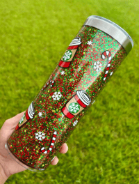 20oz Stainless Steel Festive Snow Globe Cup 