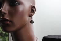 Image 3 of lady bird round small stainless steel earrings 