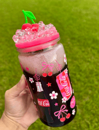 16oz Acrylic Soda Snow Globe Cup