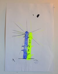 Image 1 of Telegraph Love by 'The Naked Artist' aka Suzie