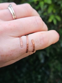 Image 3 of Copper Wrap Ring adjustable UK size M /N /O 