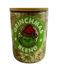 Image 1 of 15oz Glass Green Guy Snow Globe Mug 