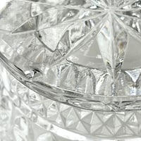 Image 8 of Bonbonnière ou sucrier en cristal vintage avec couvercle 1970s - Pot en cristal