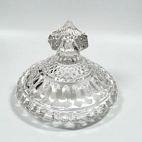 Image 5 of Bonbonnière ou sucrier en cristal vintage avec couvercle 1970s - Pot en cristal