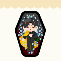 RIP Jason Embossed Wooden Pin/Diecut Sticker