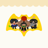 Batfamily Wooden Pin/Diecut Sticker