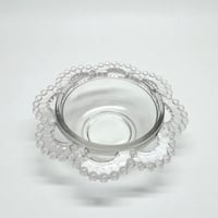 Image 2 of Petit saladier en verre à bord perlé ancien début XXe - saladier Art Déco - 1900s 