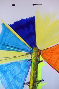 Image 3 of Coloured sky  Pole by 'The Naked Artist' aka Suzie