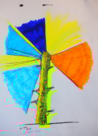 Image 1 of Coloured sky  Pole by 'The Naked Artist' aka Suzie