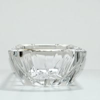 Image 2 of Cendrier carré vintage en cristal d'Arques taillé - modèle Trianon - style ART DECO