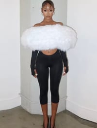 Image 4 of Fur open front body suit