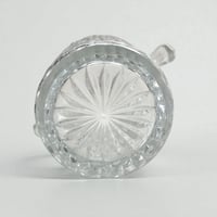 Image 5 of Seau à glaçons en verre moulé pointes de diamant - seau à glace vintage 70