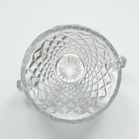 Image 4 of Seau à glaçons en verre moulé pointes de diamant - seau à glace vintage 70