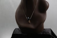 Image 8 of Dead Good raw aquamarine crystal and antler necklace 