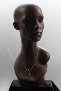 Image 9 of Dead Good raw aquamarine crystal and antler necklace 