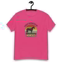 Image 9 of Unisex classic tee, Easily Distracted By Horses Tee