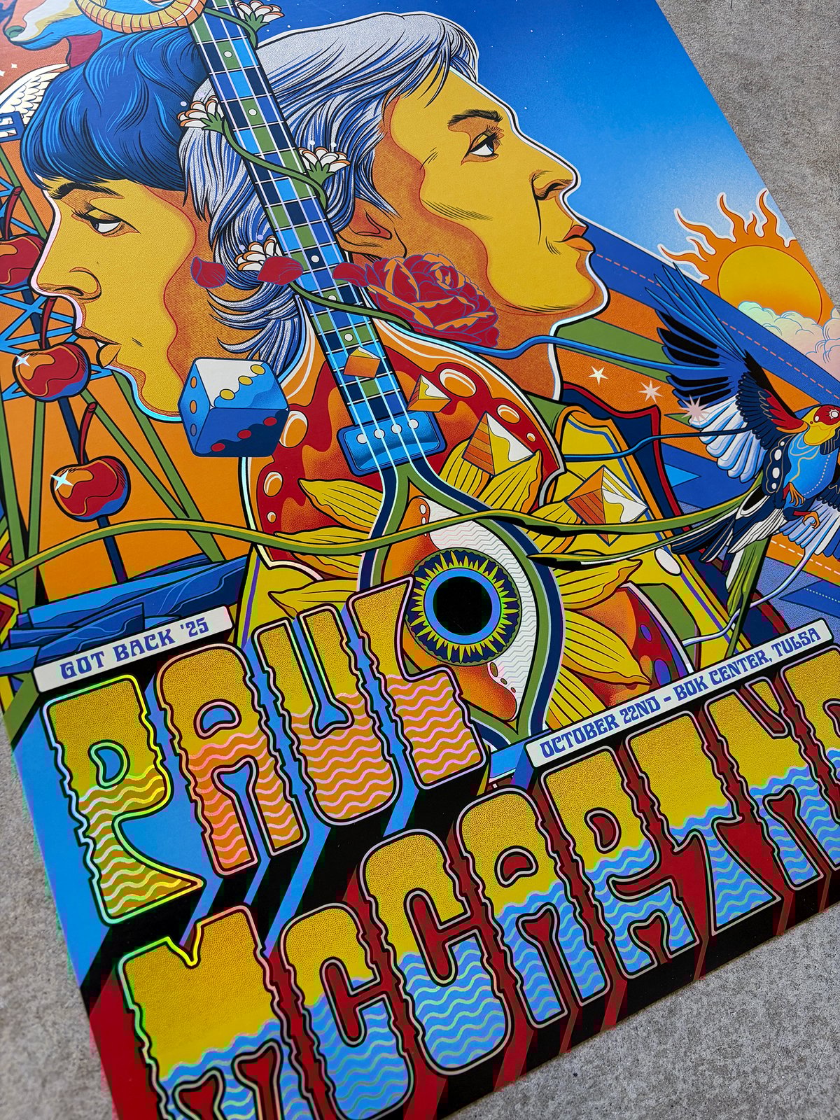 F4D Studios — Paul McCartney Tulsa Foil Posters