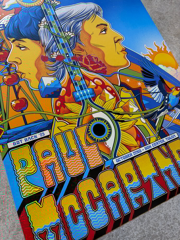 F4D Studios — Paul McCartney Tulsa Foil Posters