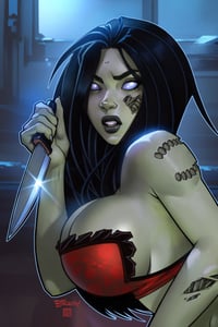 Image of Zombie Tramp #60 Original Cover Art