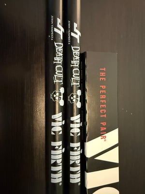 Image of "Limited Edition" Death Cult Signed Vic Firth Drumsticks