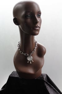 Image 4 of dead good selenite and fox bones necklace 