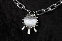 Image 2 of dead good selenite and fox bones necklace 