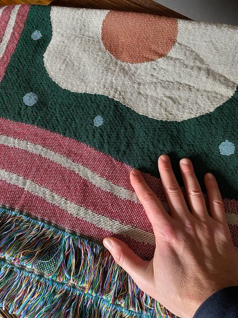 FRIED EGG THROW BLANKET Image 3