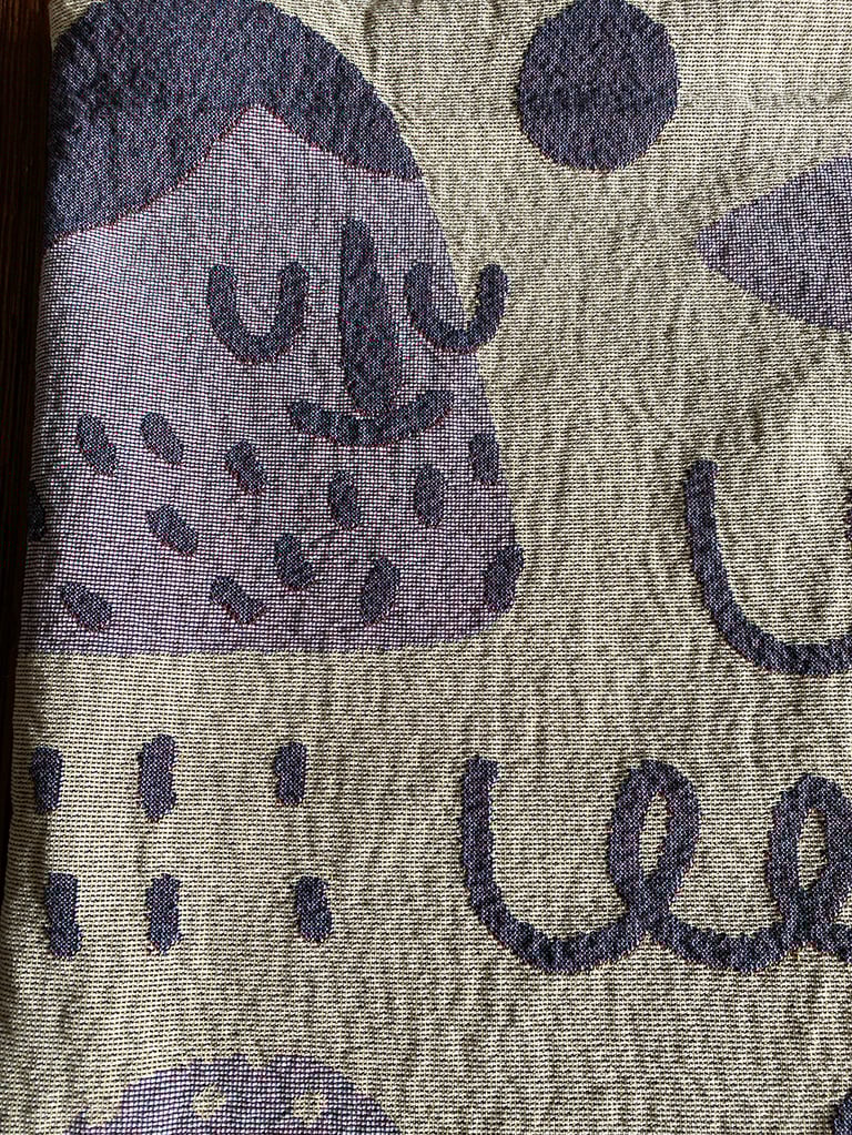 PURP ALERT DOODLE THROW BLANKET Image 3