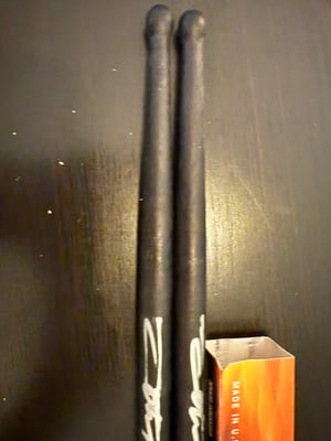 Image of John Tempesta Signature Sticks "Zombie" era Red Logo from 2002