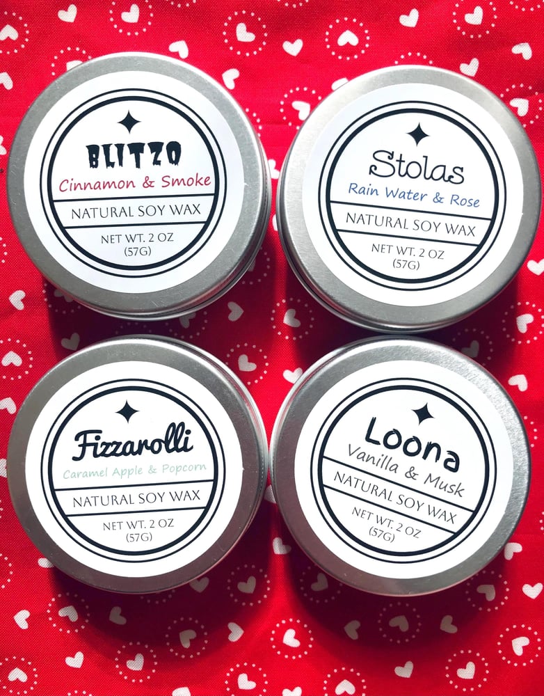 Image of Helluva Boss 2 Ounce Soy Candle Samples