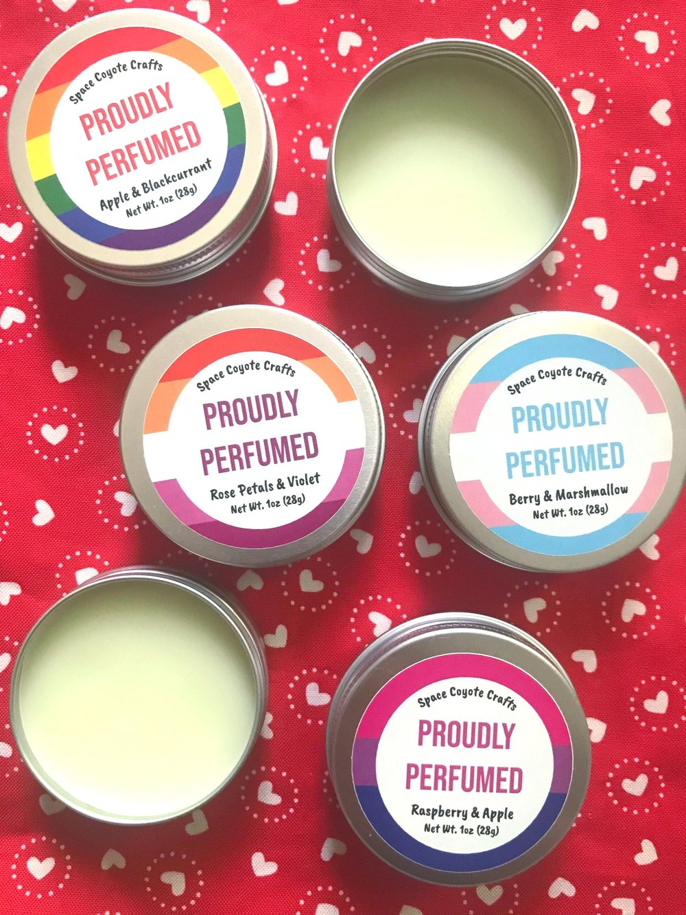 Image of LGBT Pride Solid Perfume 1 oz Tin