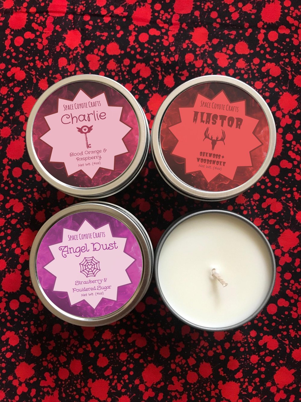 Image of Hazbin 4 Ounce Soy Candle Set