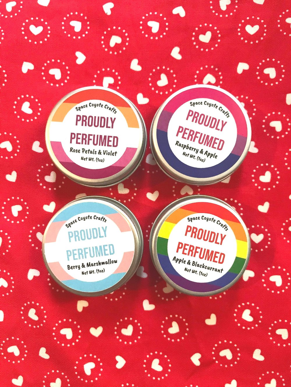 Image of LGBT Pride Solid Perfume 1 oz Tin