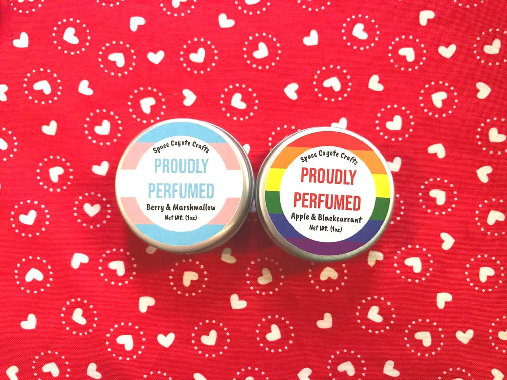 Image of LGBT Pride Solid Perfume 1 oz Tin